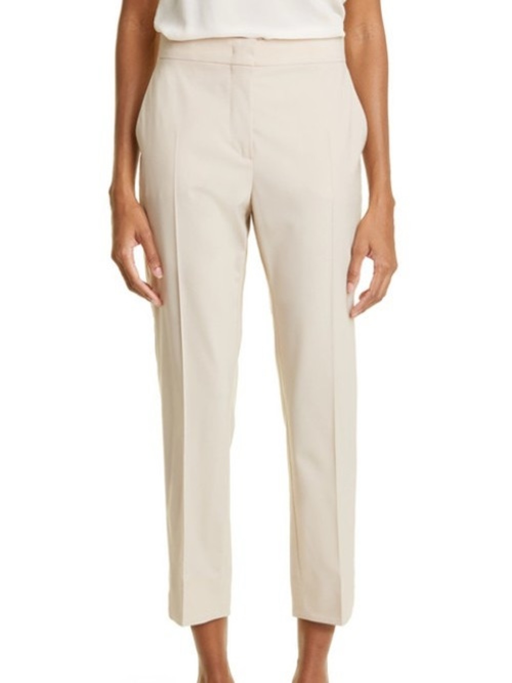 MaxMara Cream Dress Pants - Slim Tailored Fit